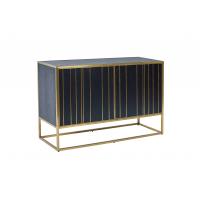 China Gold Stainless Steel Double Doors Metal Console Cabinet Luxury Style on sale