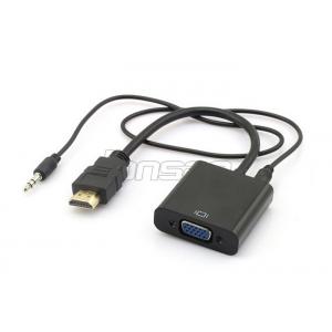 Length Customized Special Cables Bare Copper 1080P HDMI To VGA Converter Cable With Audio