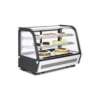 Refrigerated Countertop Bakery Display Chiller 120 Litre Curved Glass