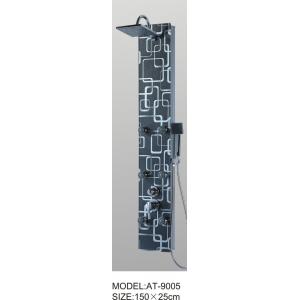 China Waterfall shower panel tower 150 X 25 / cm , blue Color thermostatic shower column supplier