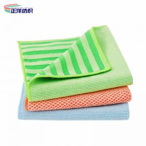 China 300gsm Reusable Cleaning Cloth 40X40CM Microfiber PP Scrubber Dish Washing Cloth supplier