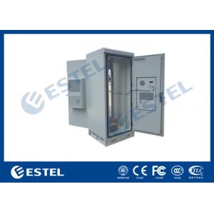 China Stainless Steel IP65 37U Outdoor Telecom Cabinet Double Air Conditioning Cooling supplier
