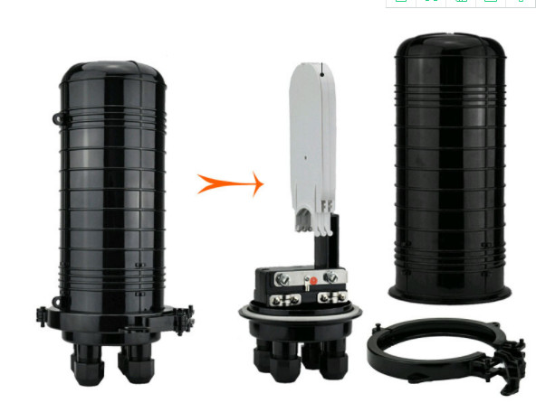 PC / ABS Material Optical Fibre Cable Joint Closure Mechanical Seal Protection Class