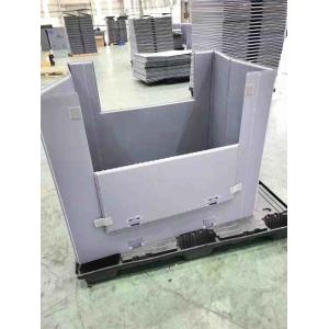 China Cajas plegables de plástico reutilizables grises Cajas de plástico plegables rectangulares wholesale