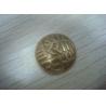 Button Shape Promotional Keychain by Brass Stamping with Man - Woman Mould, Dyed