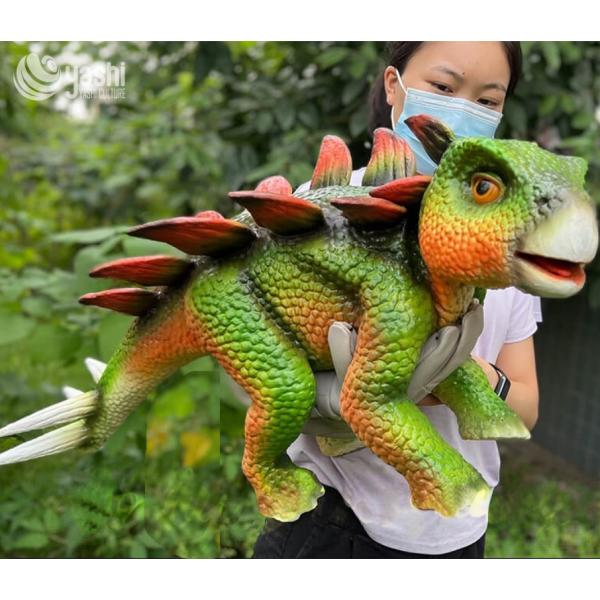 China お祭りシリコン恐竜ハンドパペット、防錆スチールフレーム付き wholesale