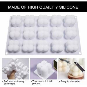 Custom Wax Flower Shape Pillar Candle And Resin Making Silicone Mold Candles Mould