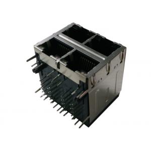 China XRJH-22D-0-H62-070 Stacked RJ45 2x2 Combo 10/100/1000 Magnetics 8P 10C supplier