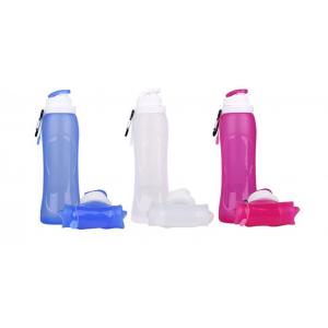 China Portable Collapsible Silicone Water Bottle BPA Free For Hold Water , Milk supplier