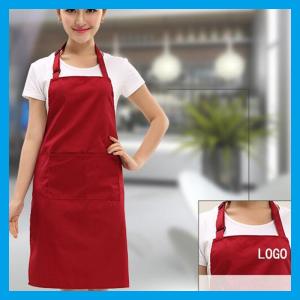 China BSCI audit strong n durable solid color bib type women apron for small MOQ with fast delivery for multi color selection supplier
