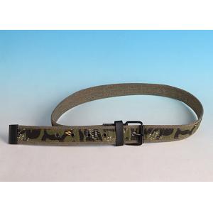 China High quality Male Casual Pin buckle Camo color Ribbon Belt supplier