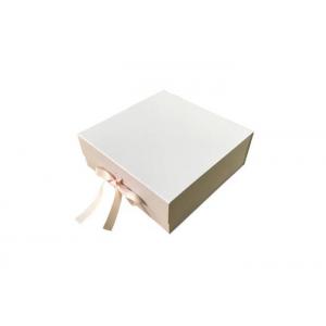 China Fashionable Ribbon Tie Gift Box , Personalised Packaging Boxes Custom Logo supplier