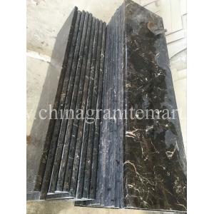 China China Dark Emperador  Marble stair step stone stair Dark Brown marble stairs Brown marble risers supplier