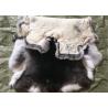 White Fluffy Hairs Rex Rabbit Skin Fur Hides Warm Comfortbale For Garments