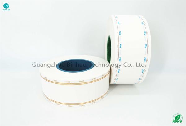 66mm ID Tobacco Filter Paper Cigarette Package Gravure Printing Plain White