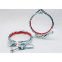 China U Type Grooved Galvanized Pipe Clamp Adjustable Sealing Ring Ventilation Dust Clamp on sale