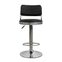 China Swivel Electroplated Leather Bar Stool Accessories Modern Chair with Circular Base For bars, beauty salons on sale
