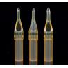 Plastic Disposable Tattoo Needle Tips , Flat / Round Open Tattoo Tip Set Yellow