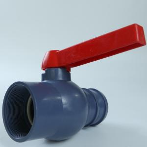 China Inner Thread PVC Double Union Ball Valve Monofilament Water Saving supplier