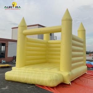 Adults Kids Inflatable Bouncy Castle Yellow Wedding Jumping Bouncy Castle