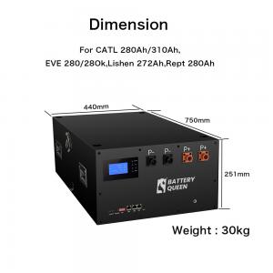 Métal solaire BMS 16S 200A de la boîte 440*750*270mm de batterie d'accumulateurs des actions 48V de la Pologne Varsovie