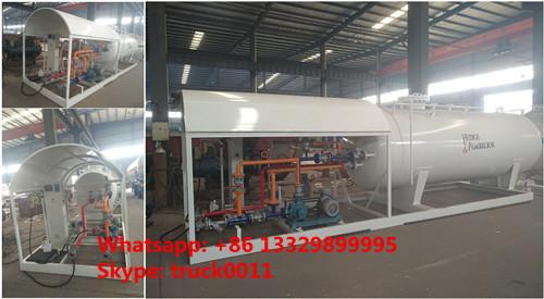 China 5tons mobile skid lpg gas plant for sale, 2500gallons skid-mounted propane