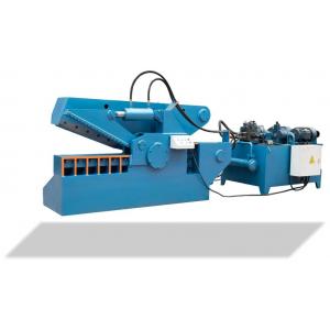 Scrap Metal Alligator Shearing Machine Car Recycling Movable Blue Color