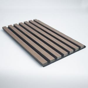 Cherry 3D Sound Proof Wooden Wall Slat Panels For Meeting Area