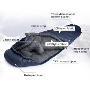 Polyester Fill Material Mummy Sleeping Bag Unisex For Backpacking And Hiking