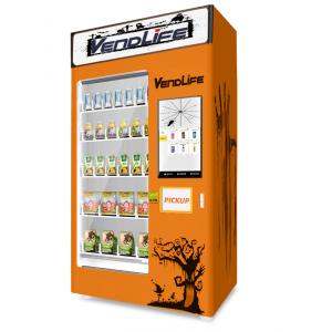 Fresh Egg Fruit Salad Elevator Vending Machine With 23.6 Inches Screen