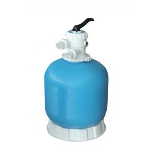 China 1.5 / 2 Inch Port HDPE Sand Filter Tank With 3 Way Valve 1300mm Height wholesale