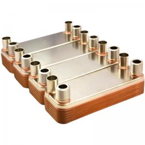 China BL100 Series Copper Brazed Heat Exchanger Thermal Evaporator supplier