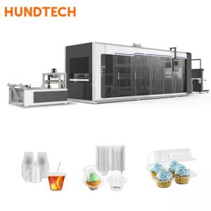 China 12X2.7X2.3m Automatic PET Disposable Making Machine Lids Square Boxes 120KW supplier