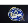 China Sports Racing Metal Award Medals Imitation Gold Plting With Blue Soft Enamel wholesale