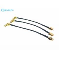 China RG174 Plated Gold RF Coaxial Extension Cable SMA RA Female To SMA Male on sale