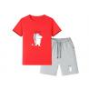 Cotton Children Fashion Wear , Short Printed Kids Summer Sets Clothing