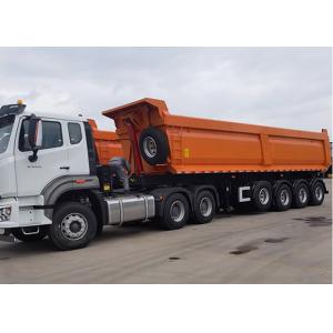 China Semi Trailer Tipper Truck Trailer Rear Tipping Dump 3/4/6 Axis supplier