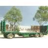 60T Cargo Semi Trailer Truck , Low Loader Semi Trailer With Air Suspension