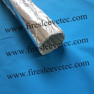 China Aluminized heat reflective split sleeve with adhesive closure strip supplier