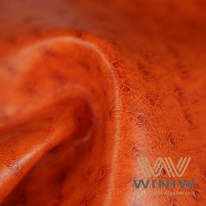 China Imitation Ostrich Leather Synthetic Faux Ostrich Leather Material for Upholstery or Accessories supplier