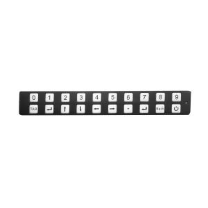 China As chaves Ip65 20 Ruggedized enegrecem o teclado 304 da porta de aço inoxidável supplier