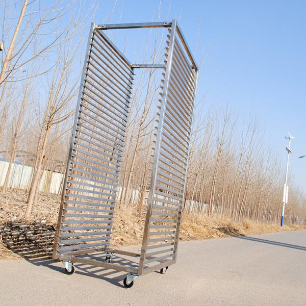 Removable Trays Trolley Bakery 60x80cm Commercial Bakers Rack With Wheels