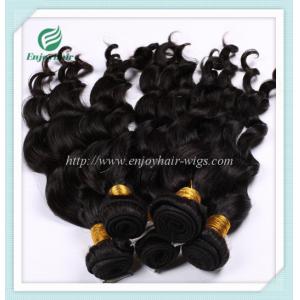 China Malaysian 5A virgin hair loose wave weft natural color(can be dye) 10''-26''hair extension supplier