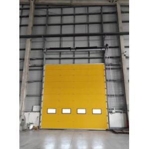 Wind Resistant Sectional Industrial Door Heat Insulating For Factory And Hangar