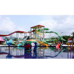 China Gaint Amusement Park Slide with 13.8m high platform / Water flow 400m3/h supplier
