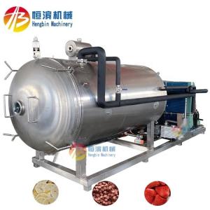 China 38kw Industrial Freeze Dried Meat Fish Vegetable Machine with Silicone Oil Heating supplier