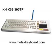 Industrial Ruggedized Keyboard Desktop Metal Computer Touchpad Customized Layout