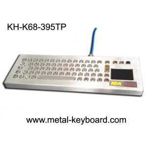 Industrial Ruggedized Keyboard Desktop Metal Computer Touchpad Customized Layout