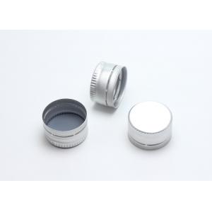 Theft Proofing Aluminum Ropp Caps 20mm Silver Color With Rubber Gasket