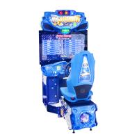 China top selling electronic 3d steering wheel racing car game machine car racing game machine on sale